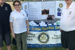 Rotary table at Fair Lawn National Night Out